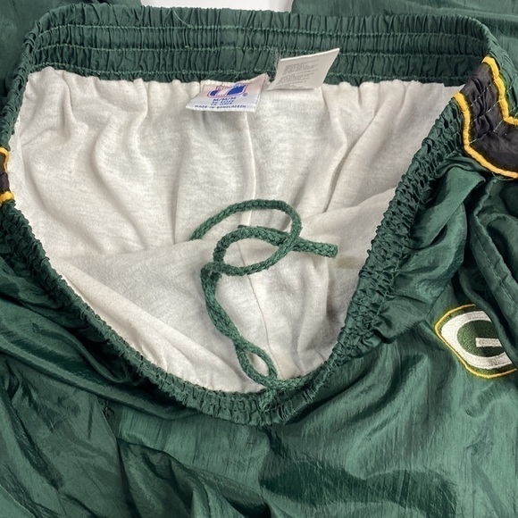 Vintage Logo 7 Green Bay Packers Track Jogger Pants Medium 90s - Picture 10 of 10
